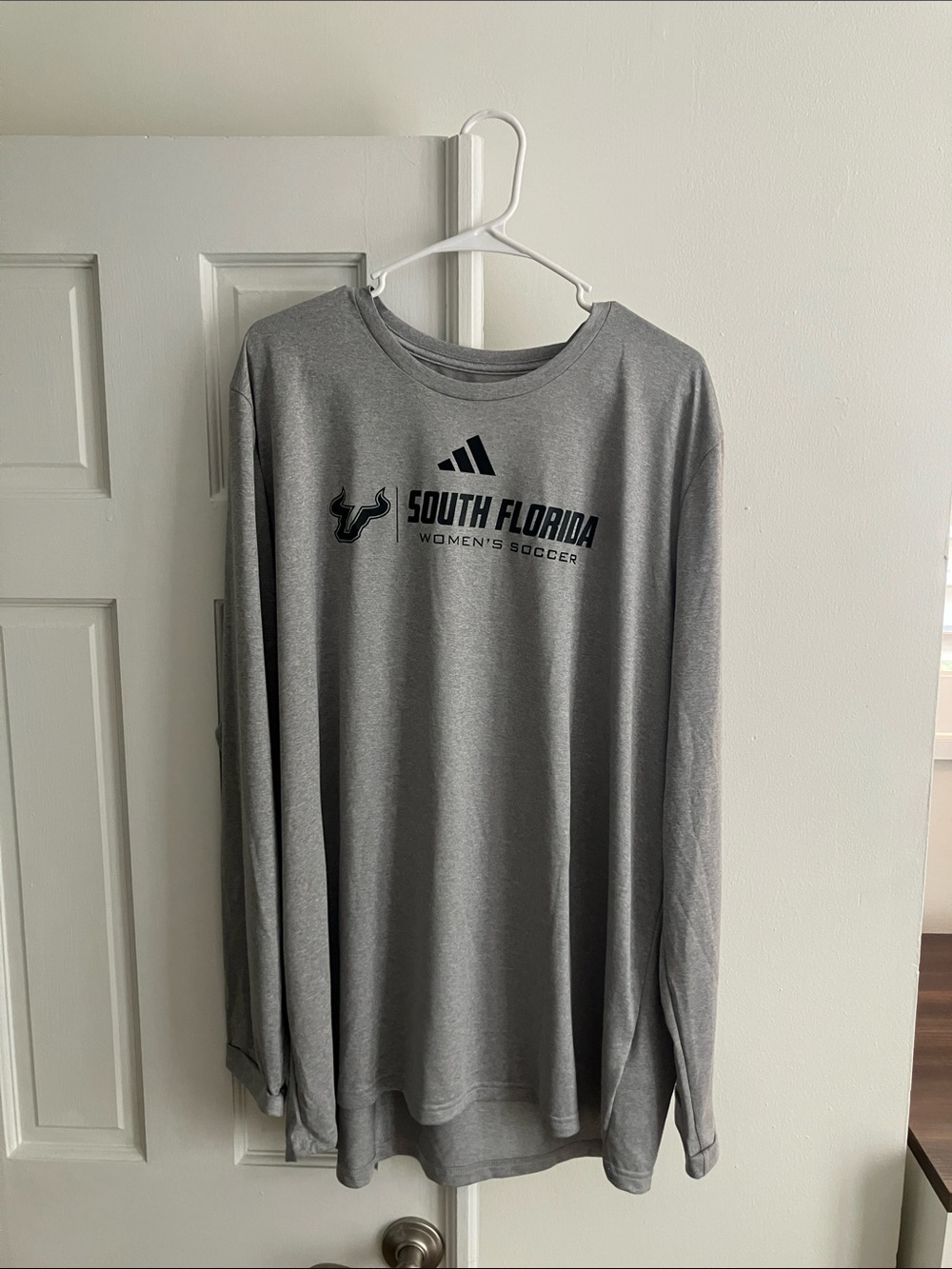 Grey adidas long tee